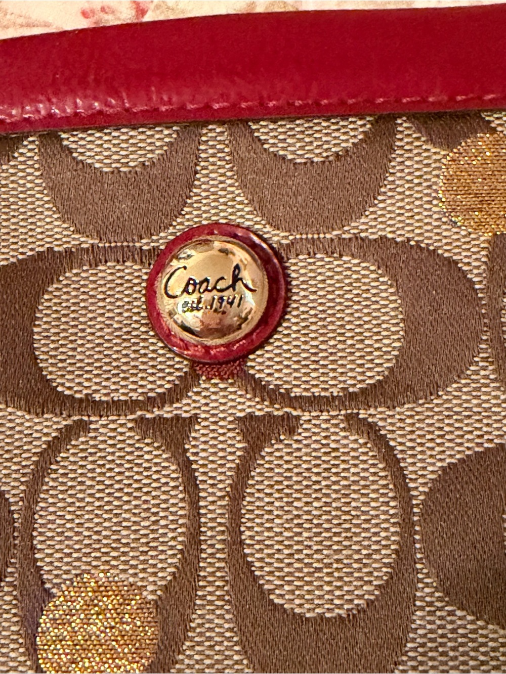 Coach Signature Canvas Eyeglass Sleeve - Picture 6 of 7